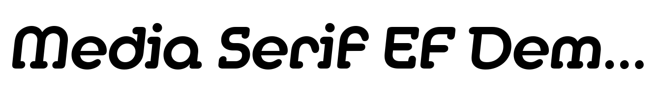 Media Serif EF DemiBold Italic